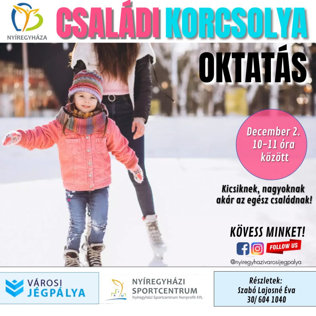 December 2-án is Családi Korcsolya oktatás!