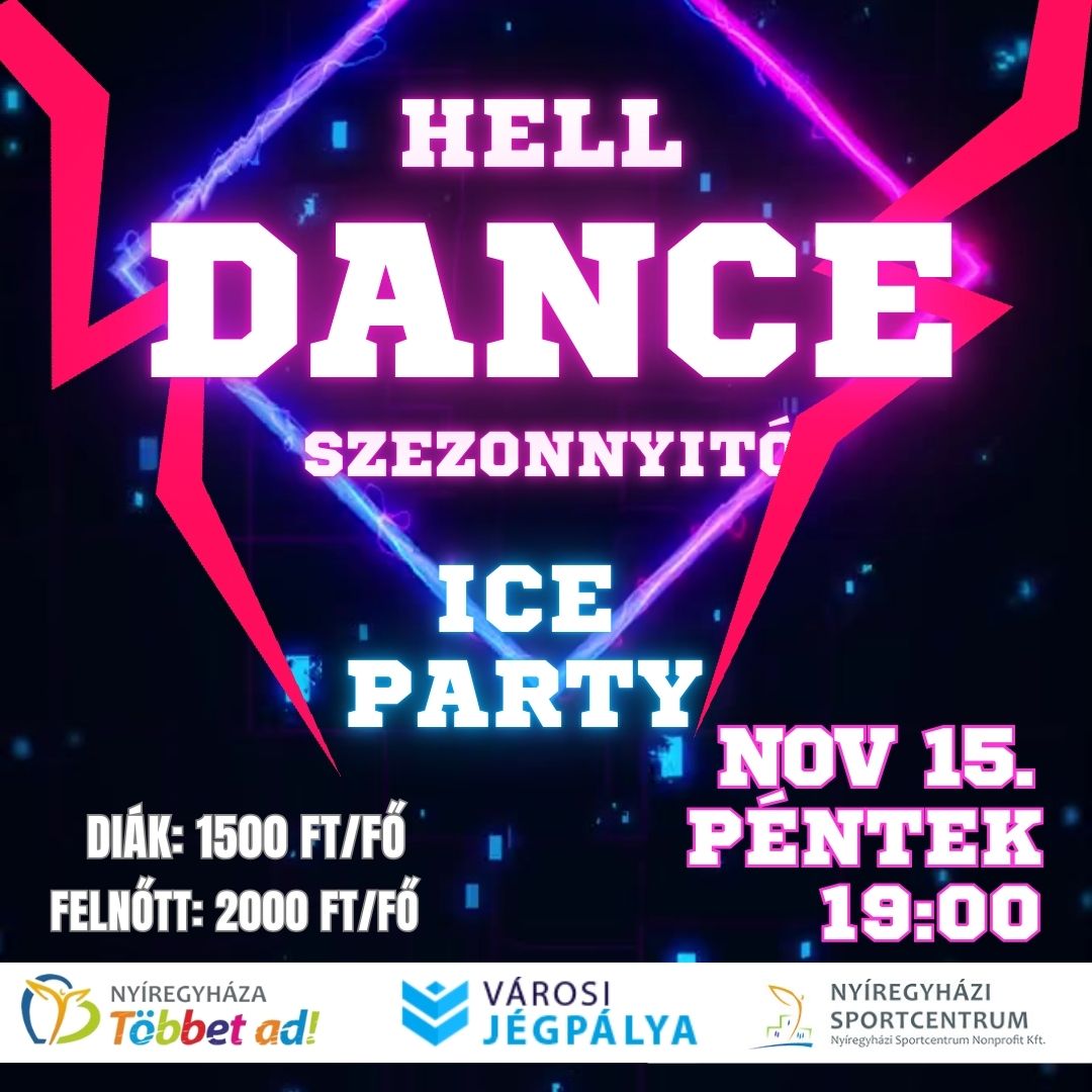 Nyit  a jégpálya! Pénteken Szezonnyitó Ice Party!